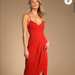 Red (dark) spaghetti strap dress brand new with tags